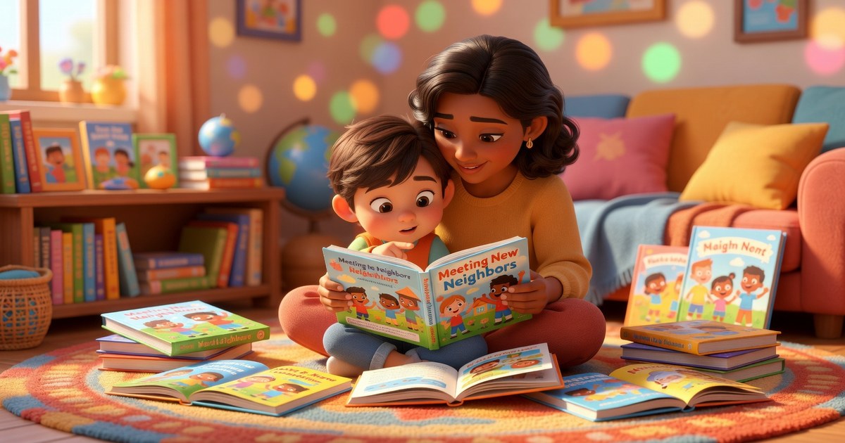 Books About Meeting New Neighbors for Kids (Shy Kid Guide)